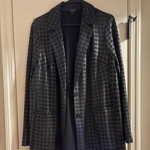 Torrid Black and Gray Houndstooth Pantsuit